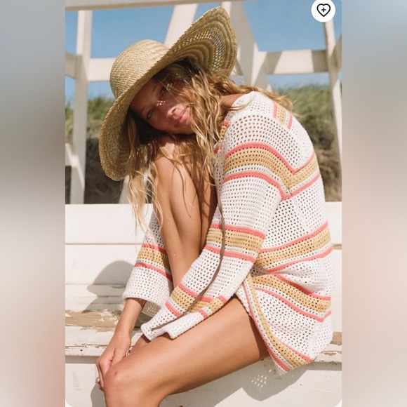 O'Neill Dresses & Skirts - Women’s size XSmall O’Neill Goldie crochet striped mini dress